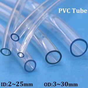 투명 PVC 플라스틱 호스 워터 펌프 튜브 2 3 4 5 6 7 8 9 10 12 1314 16 18 19 20 25mm 내경 OD 3 30mm