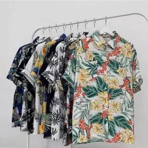 와이드카라 데님 셔츠 루즈핏 휴양지 바캉스 가을 스타일