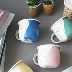 법랑 캠핑 컵 머그 커피 찻잔 야외용 텀블러