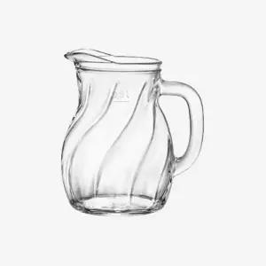 홈카페 트위스트 유리 저그 컵 주스용 병