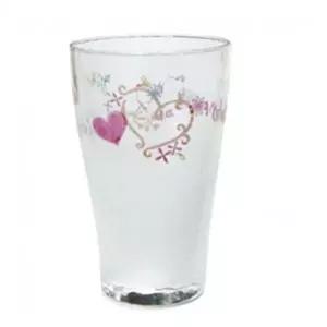 하트 모양 음료용 유리컵 맥주 물 술 쥬스잔