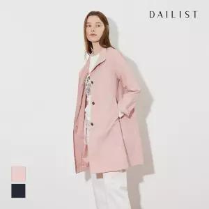 [데일리스트]비죠장식 하이넥 트렌치_MDBEB4S2141