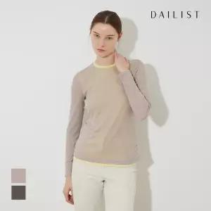 [데일리스트]배색 포인트 티셔츠_MDBAL4S1241