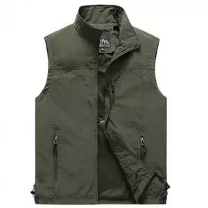 남성 아웃도어 작업용 경량 전술 등산 조끼 봄가을용