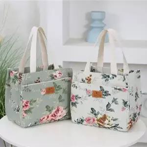 지앤지 장미 보냉백 대용량보냉백 일체형 소풍가방 냉장고 가방