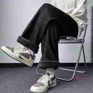 여성 바지 안감 허리 골덴 겨울 외출 기모 밴딩efg404