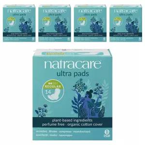 나트라케어 울트라 데일리 학생 직장인 패드 생리대 날개형 레귤러 소형 14개입 5개