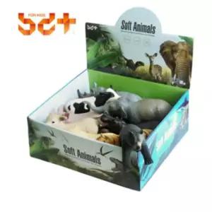 말랑말랑 소프트 동물 모형 피규어 9종 세트 유아 완구 미니어처 장난감 어린이집 교육용 역할 놀이 미니어