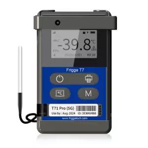 프리가 T71 프로 4G/5G 온도 및 습도 모니터 실시간 재사용 가능 데이터 로거(외부 센서 포함) 원격 디지털