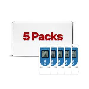 AP003-TE-02PRO-H 5PCS 온도 습도 데이터 로거 32000회 판독이 가능한 다목적 USB 기록기 백신 냉장고 자동