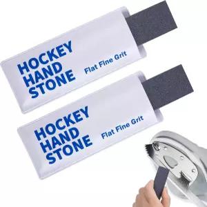 슈파쿨 2Pcs/4Pcs 스케이트 샤프닝 스톤 PU 커버가 있는 하키 핸드 샤프닝을 위한 플랫 파인 그릿 호닝