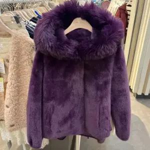 밀스튜디오 HC06 인조퍼 후드자켓 인조퍼 후드 볼륨 자켓 LRCMUR100PU5