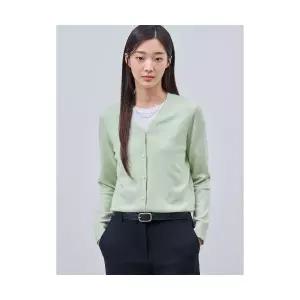 매장정품 빈폴 BEANPOLE LADIES [Essential] 캐시미어 V넥 카디건 라이트그린 (BF495AE02L) BF495AE02L 569