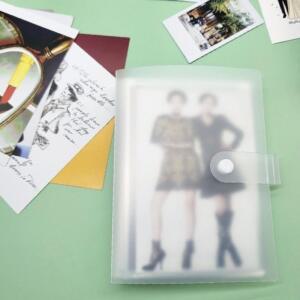 [2개구성] 반투명 첩 성장 포켓 앨범 북 사진 미니 AQWC033D8