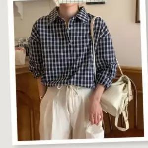 와이셔츠 일상템 심플 체크패턴 의류 체크셔츠