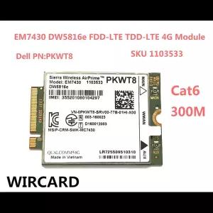 EM7430 DW5816e GOBI6000 Cat6 300M 4G 카드 LTE DW5816e DELL Latitude 7280 7285 7290 7389 7390 7480 74