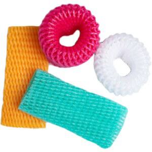 포장망 망 포장재 포장지 1200개 복숭아 네트망 T백 완충제 작은 노랑