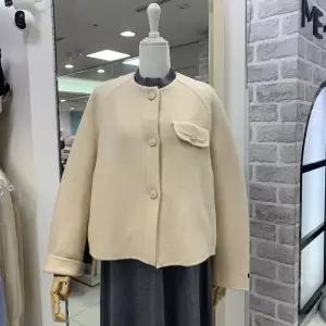 DP01 노카라 숏기장 오버핏 자켓 핸드메이드 자켓, 루즈핏자켓,모직 자켓 MB4Y