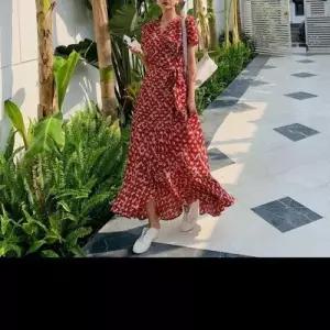 이쁘다요 랩스타일 원피스 롱 쉬폰 WFLMEP5