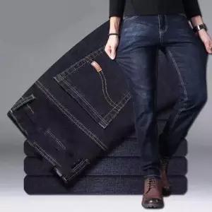 여름 남성 청바지 스판 캐주얼 팬츠 데님 팬츠 블랙 WF25A21