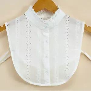 DO2012 레이스 셔츠 카라 페이크 넥 넥케이프 레이어드 불라우스