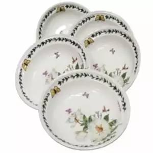 접시 백목련 쿠프 그릇 반찬 나눔 17.5cm 5개 식기세트 포트메리온 앞 볼 멜라민