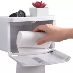 화장실 방수 선반 휴지걸이 무타공 욕실 롤휴지 케이스 물티슈 보관함 거치대