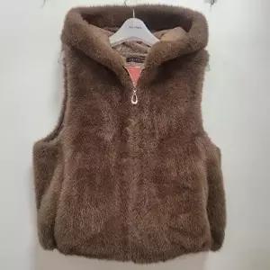 [셀러허브 1]더스토아 HC39 밍크숏후드조끼 밍크숏후드조끼 5VDD266V