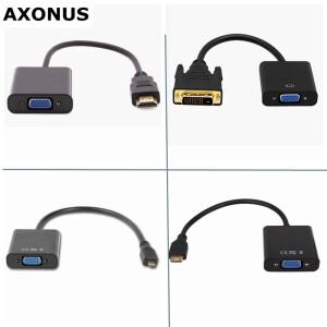 의 품질 DVI 미니 소형 마이크로 HDMI 입력-VGA 출력 커넥터 1080P 카메라 노트북 HDTV PS4 프로젝터 TV
