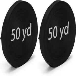 악시군다원 2개 1인치 나일론 웨빙 스트랩 총 100야드 블랙 헤비 듀티 안전벨트 백팩 기어 수리를 위한