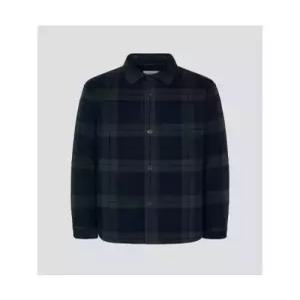 빈폴 beanpolemen 블랙워치 패딩 셔츠 - 그린