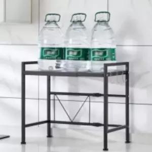 전자레인지 오븐용 주방 밥솥 선반 거치대 길이 조절 식기 거치 선반