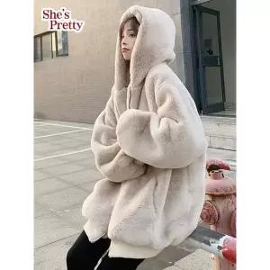 [하프클럽/쉬즈프리티]에포플러시퍼코트 L까지_여성퍼코트