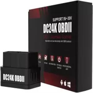 iOS 및 Android용 DC24K 블루투스 OBD2 스캐너 진단 도구 24V 자동차 코드 리더 엔진 조명 재설정 무선
