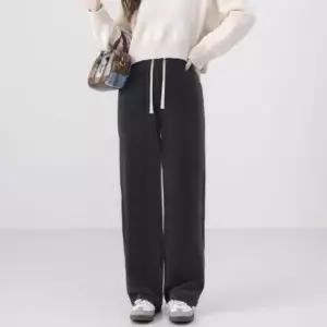 여자 코듀로이 겨울 기모바지 여자 골덴 와이드 코듀로이팬츠 고무줄 밴딩 세미와이드팬츠 하이웨스트