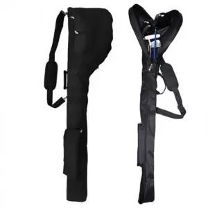 (색상 블랙)휴대용 골프클럽 가방 접이식 골프백 하프백 연습용 골프채 남성 여성 골프쿨럽 연습장