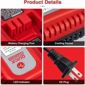 Black&Decker NiCD NiMH 18V 14.4V 12V 9.6V 배터리용 충전기 교체 하고  도구 액세서리