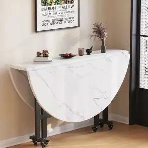 접이식 원형 테이블 폴딩 라운드 간이식탁 식탁 책상 바퀴달린 원탁 입식