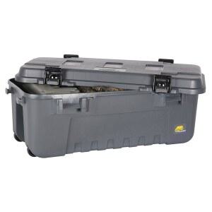 바퀴가 달린 플라노 보관 트렁크, 회색, 잠금식 보관함, 항공사 승인 스포츠맨 사냥 장비 및 탄약통, 캠핑용 튼튼한 컨테이너, 108쿼트