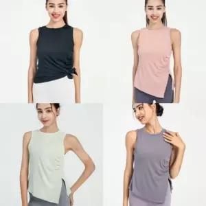 [청복유한]언밸런스요가나시 요가복 상의 애슬레저룩 와이드