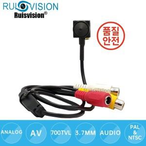 HD700TVL 미니 아날로그 CCTV 카메라 안전 모니터링을위한 소형 3.7mm 렌즈 실내 홈 비디오 감시