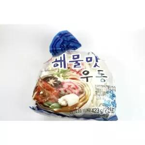 (행사) [한성식품] 해물우동 423g 12개 / 튀김우동 423g 12개 (1박스)