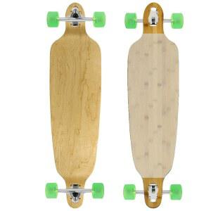 무스 더블 드롭 9.75인치 x 39.75인치 롱보드 구운 대나무 완성