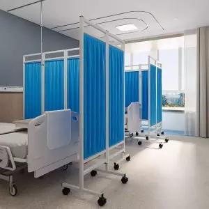 병원파티션 공간분리 방염천 주사실 이동식 접이식
