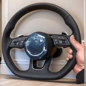 아우디 A1 A4 A5 A6 A7 A8 S8 Q3 Q5 Q7 TT R8 스티어링 휠 플랫 바텀 스티어링 휠 캠페인 조립 액세서리
