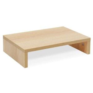 TEAMIX 14.2인치 모니터 스탠드 라이저, 책상용 소형 TV/스크린/PC/노트북 라이저 컴퓨터 데스크톱 선반(메이플-14.2인치)