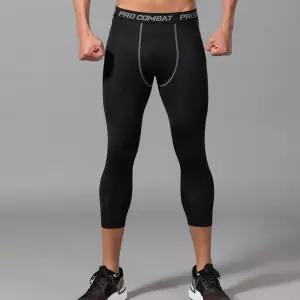 남성 7부 스타일 편안한 안정감 스포츠 레깅스 바지