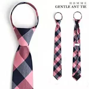 젠틀안트 핑크댄디 체크자동넥타이05-1015 W321D4E