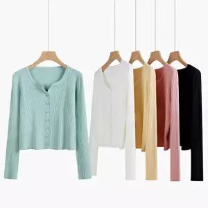 봄 여름 가을 기본 디자인 얇은 간절기 여자 가디건