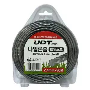 UDT예초기액세서리나일론줄 1EA 2.4mm-30M(트위스트 사각형)